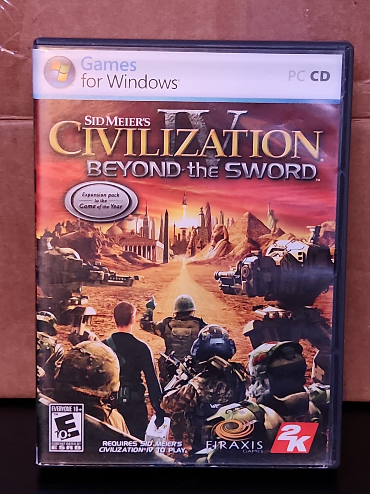 Sid Meier’s Civilization IV: Beyond the Sword Expansion Pack PC CD, Box + Manual