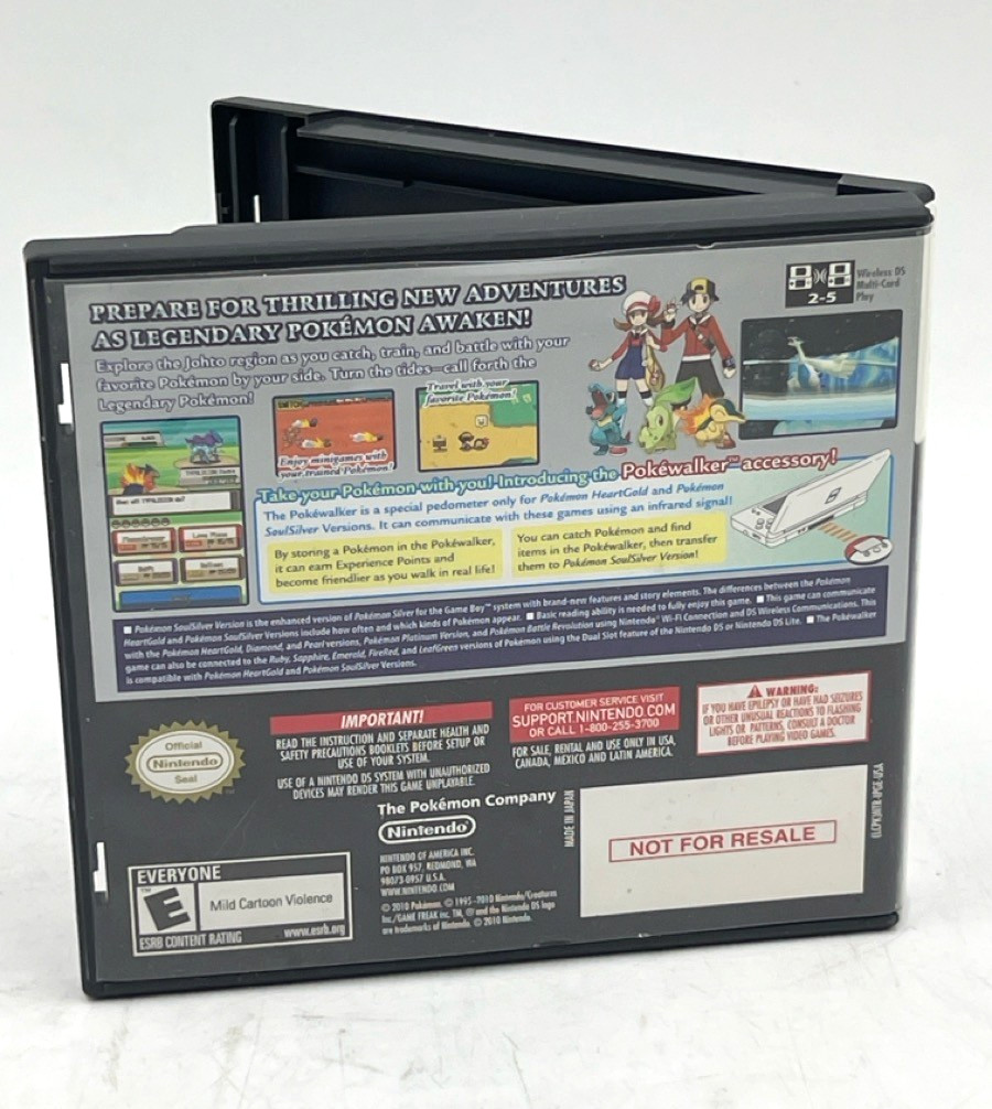Pokemon: SoulSilver Version (Nintendo DS, 2010) Authentic (EL1134712)