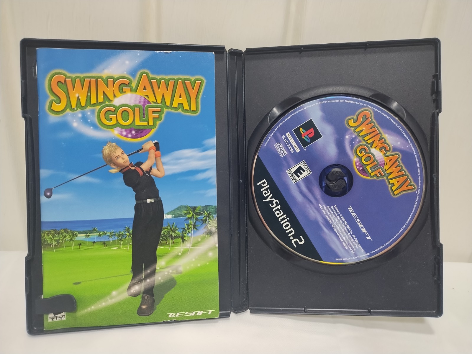 PS2 Game PlayStation Swing Away Golf Complete With Manual Blue Disc