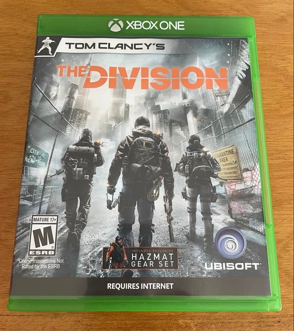 2016 TOM CLANCY’S THE DIVISION with INSERT – XBOX one TESTED Great Condition!