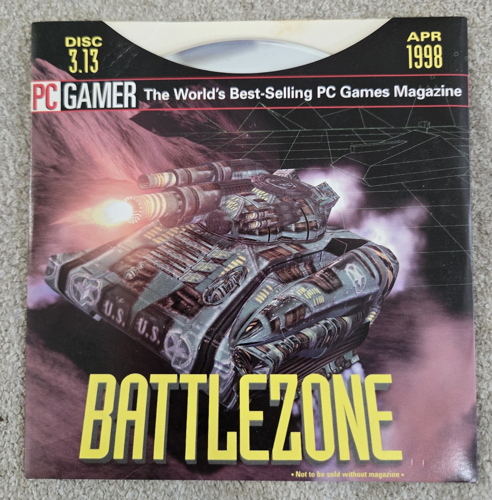 PC Gamer Battlezone Demo Disc 3.13 Apr 1998 Video Game PC CD ROM