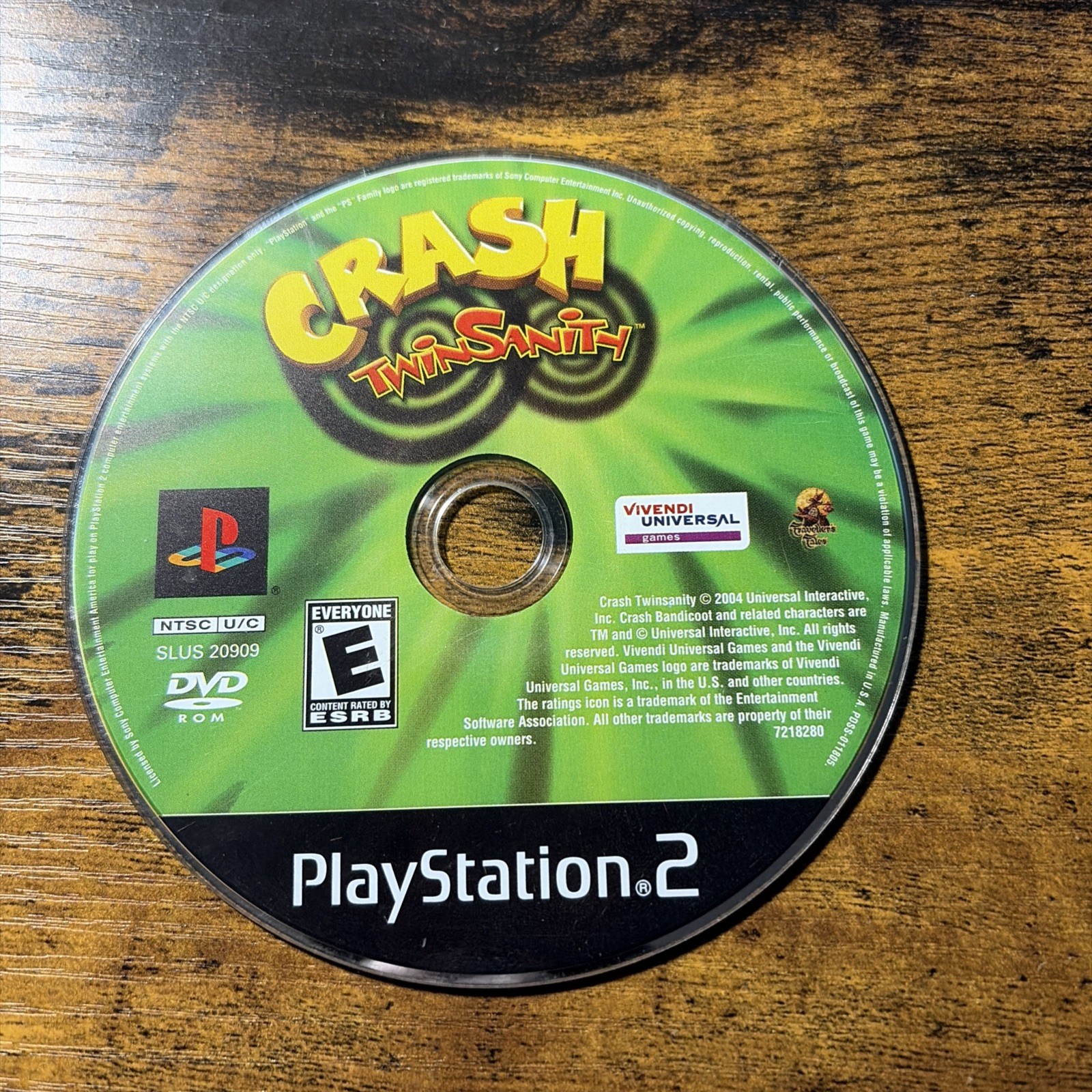 Crash TwinSanity PS2 Sony PlayStation 2 – Disc Only