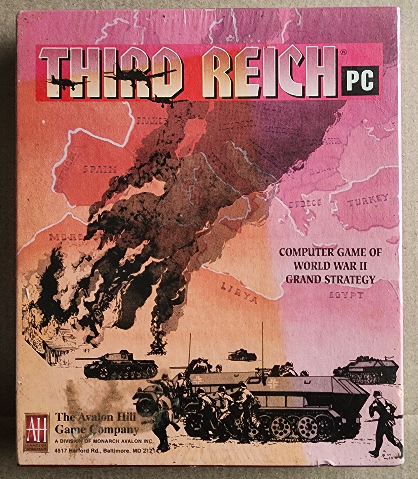 Avalon Hill Third Reich (1996) PC Big Box New & Sealed US Retail, Rare Title