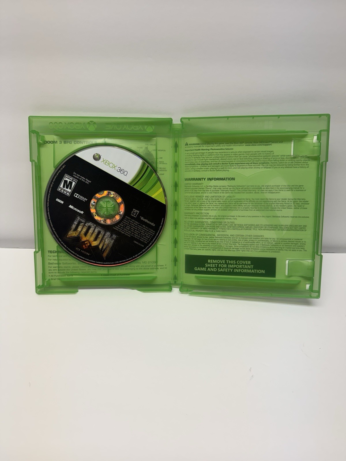 DOOM BFG Edition + DOOM Eternal Xbox One Xbox 360 Tested Working Lot