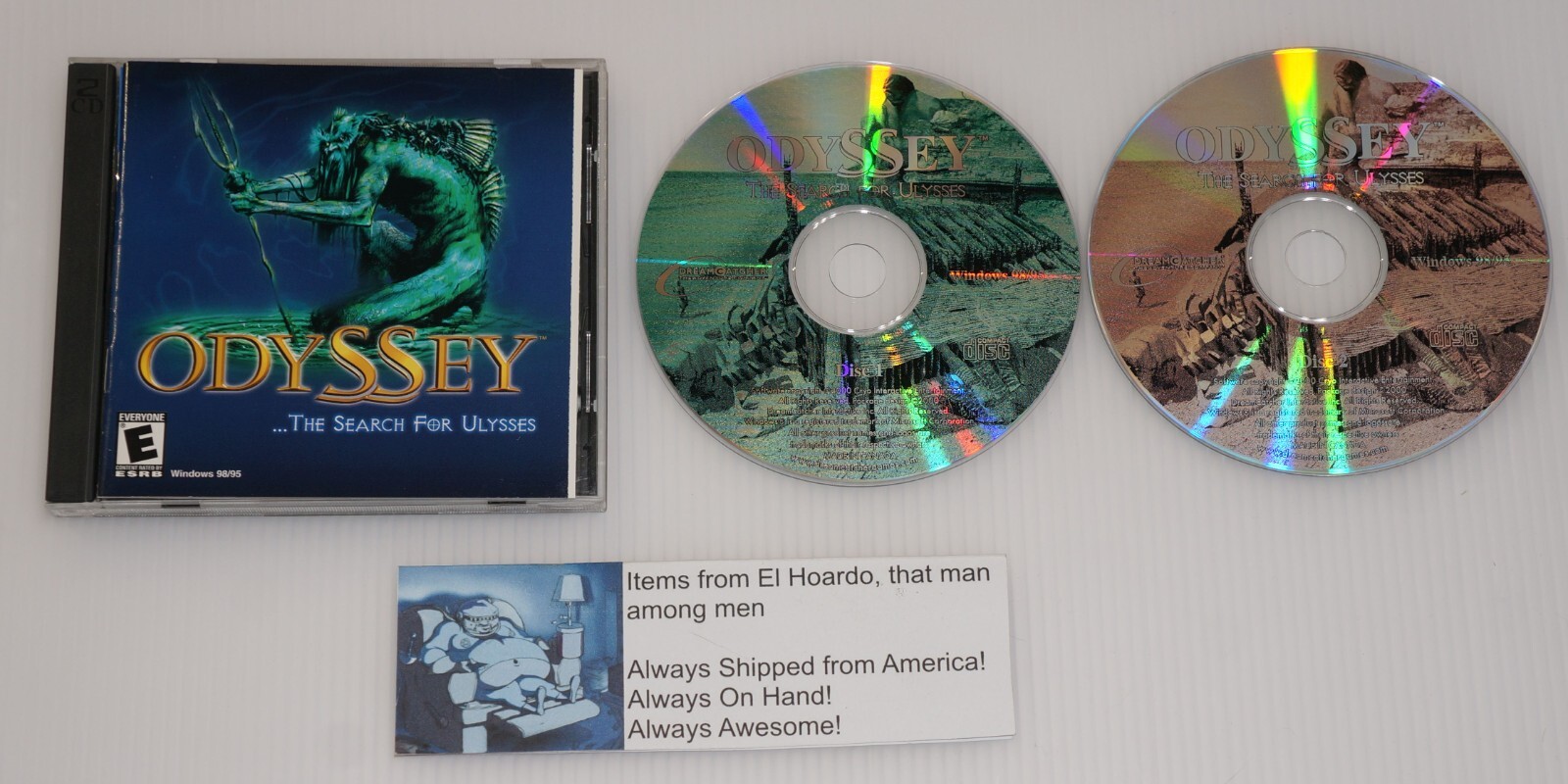 Odyssey: The Search for Ulysses Jewel Case (PC, 2001) Very Good Condition