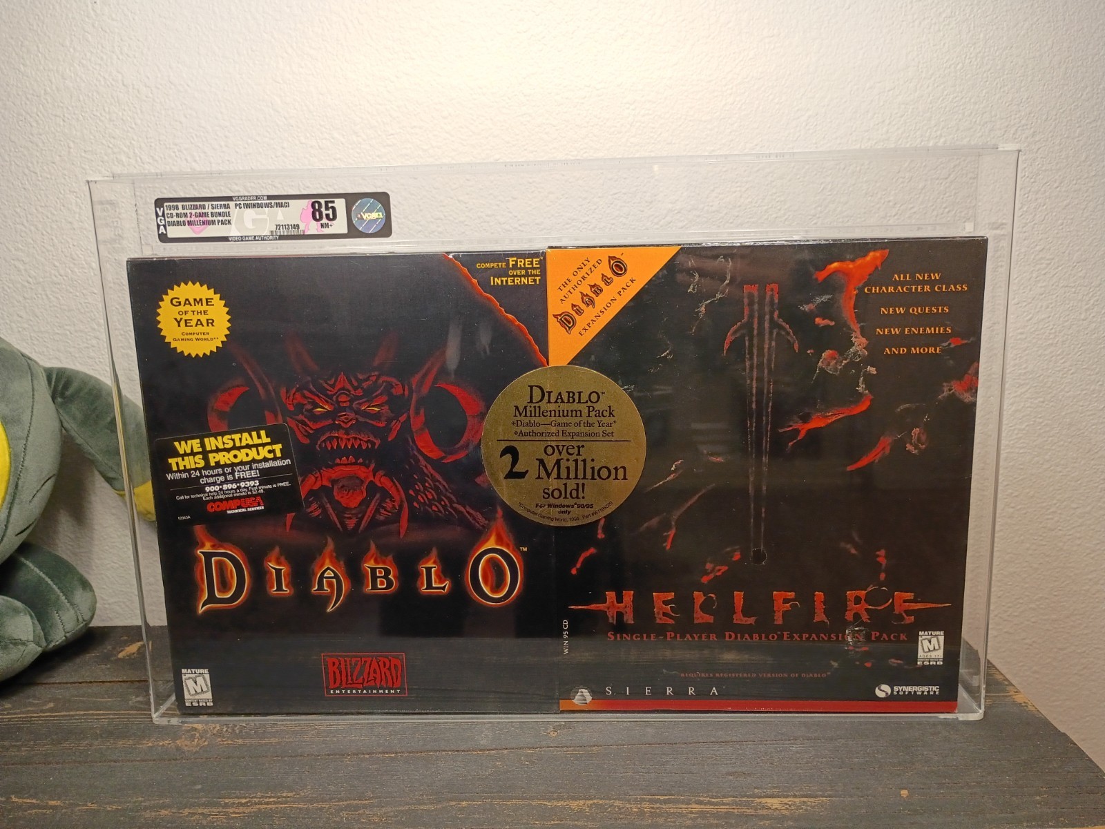 1998 Diablo Millennium Pack Diablo & Hellfire VGA 85 GRAIL SUPER RARE SEALED