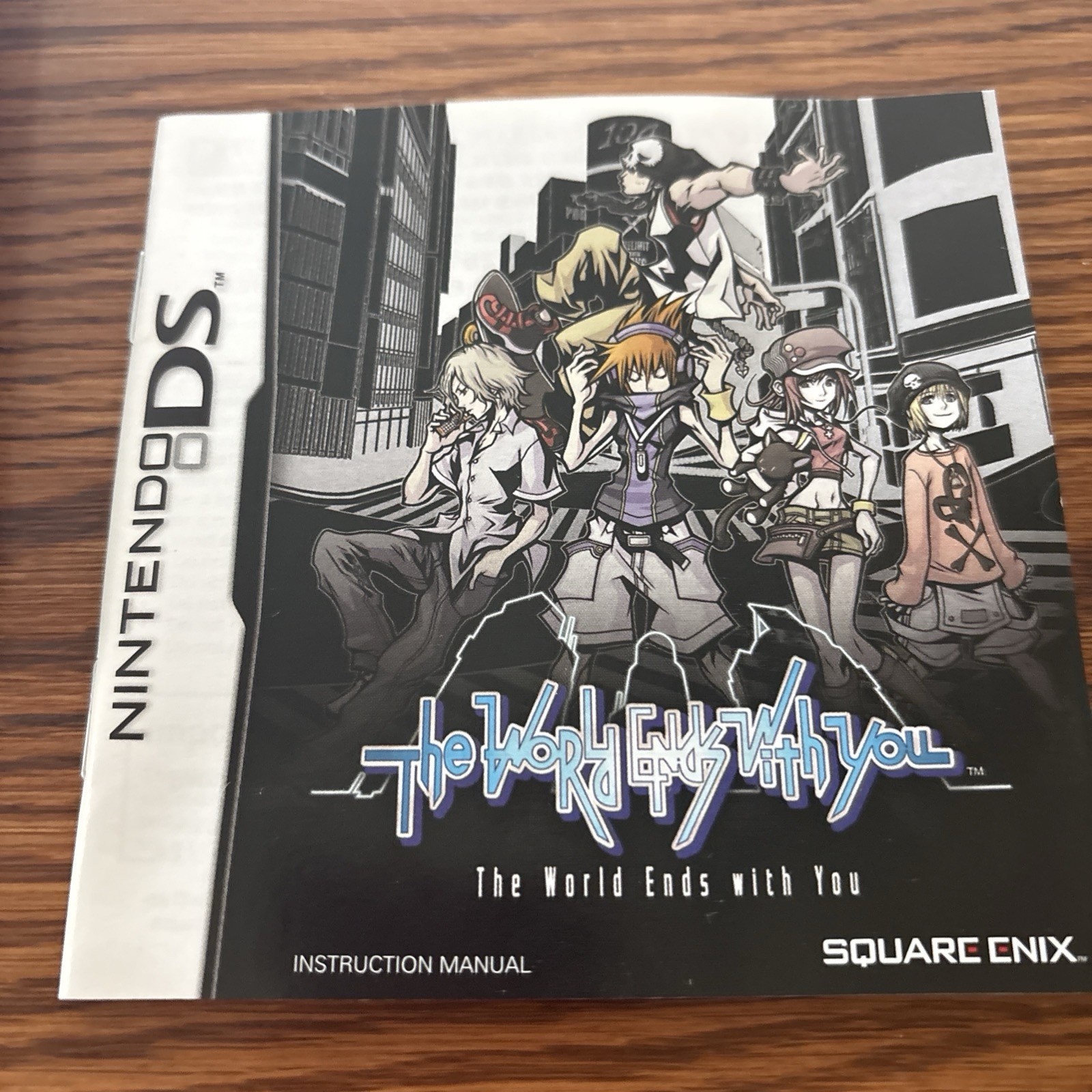 The World Ends with You Nintendo DS 2008 Case & Manual Only Square Enix NO Game