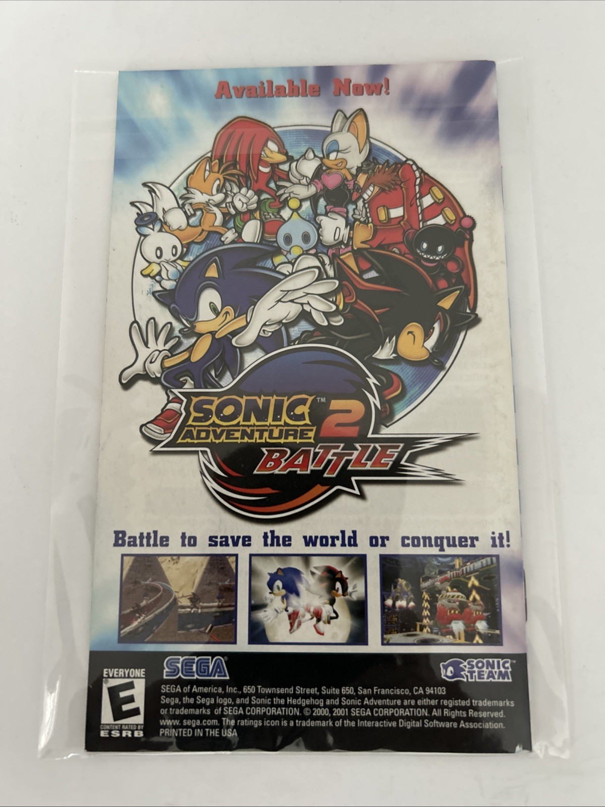 Sonic Mega Collection (Nintendo GameCube, 2002) AUTHENTIC MANUAL ONLY