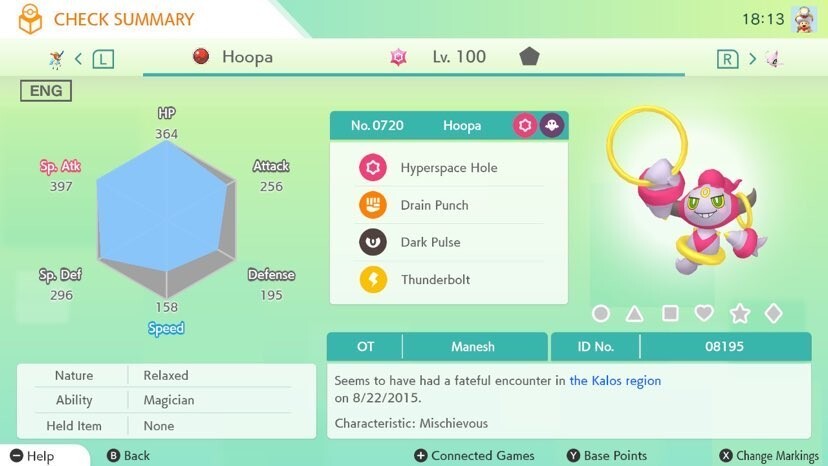 🔥Pokémon Scarlet & Violet🔥 Hoopa with free item from Kalos region!!🌟🌟🌟