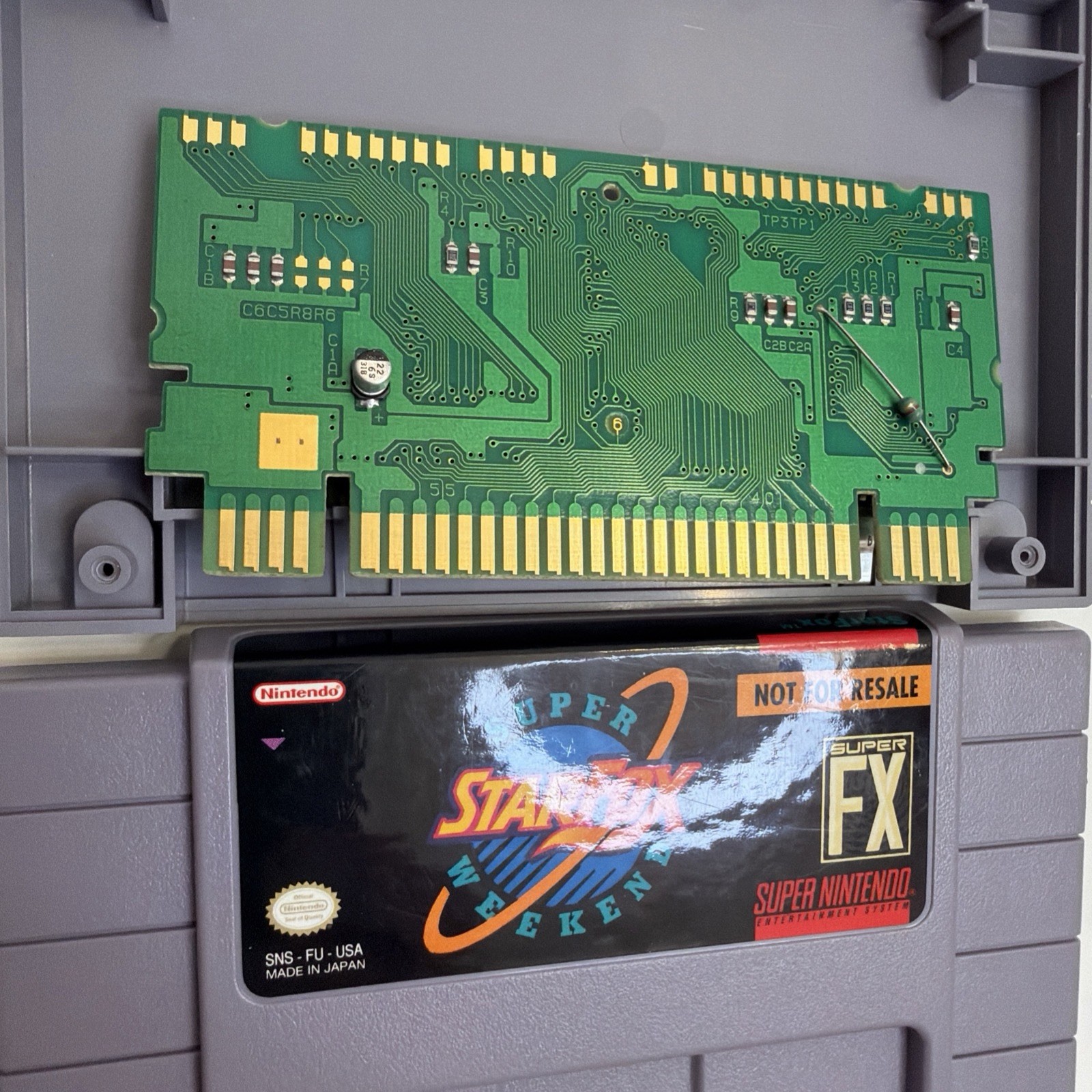 Star Fox Super Weekend Competition Super Nintendo Game SNES Authentic GRAIL