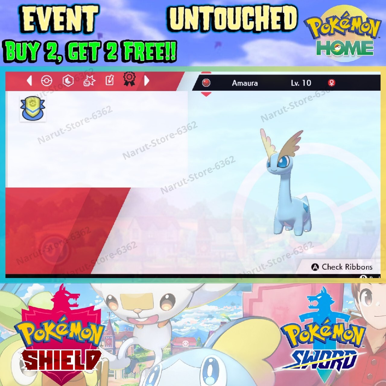 Amaura Event 🔥ORAS Enter the Dragon Type 2015🔥Pokémon Sword & Shield