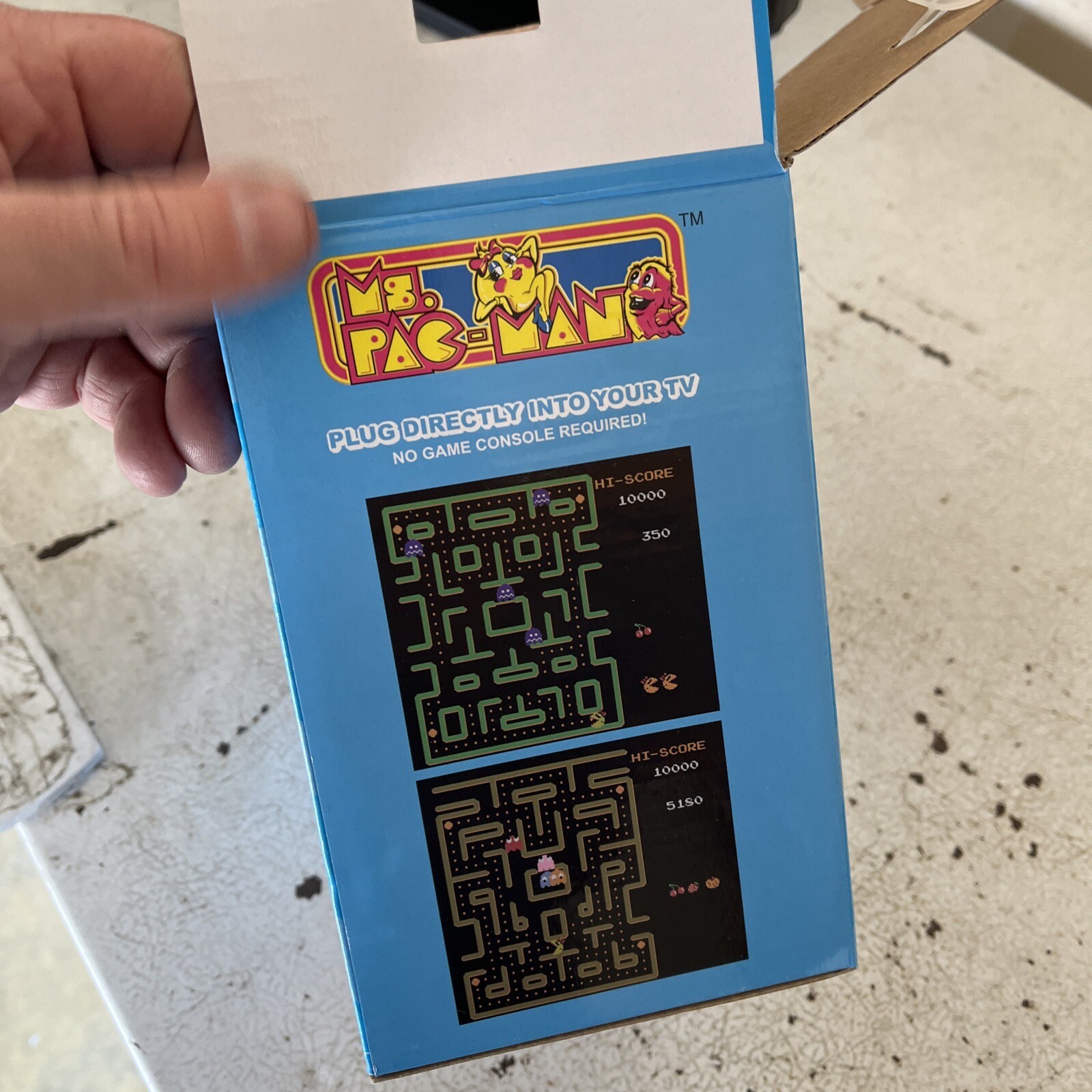 2-MS. PAC MAN PLUG & PLAY CLASSIC ARCADE GAME BY MSI Tested