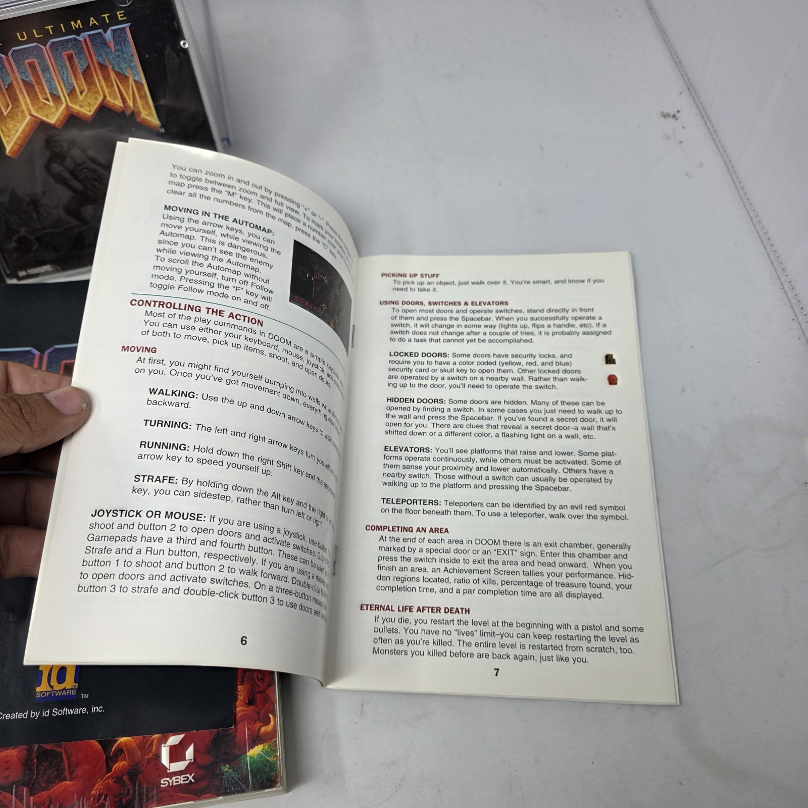 The Ultimate Doom PC Big Box 1995 CIB Complete w/ Poster Receipt Strategy Guide
