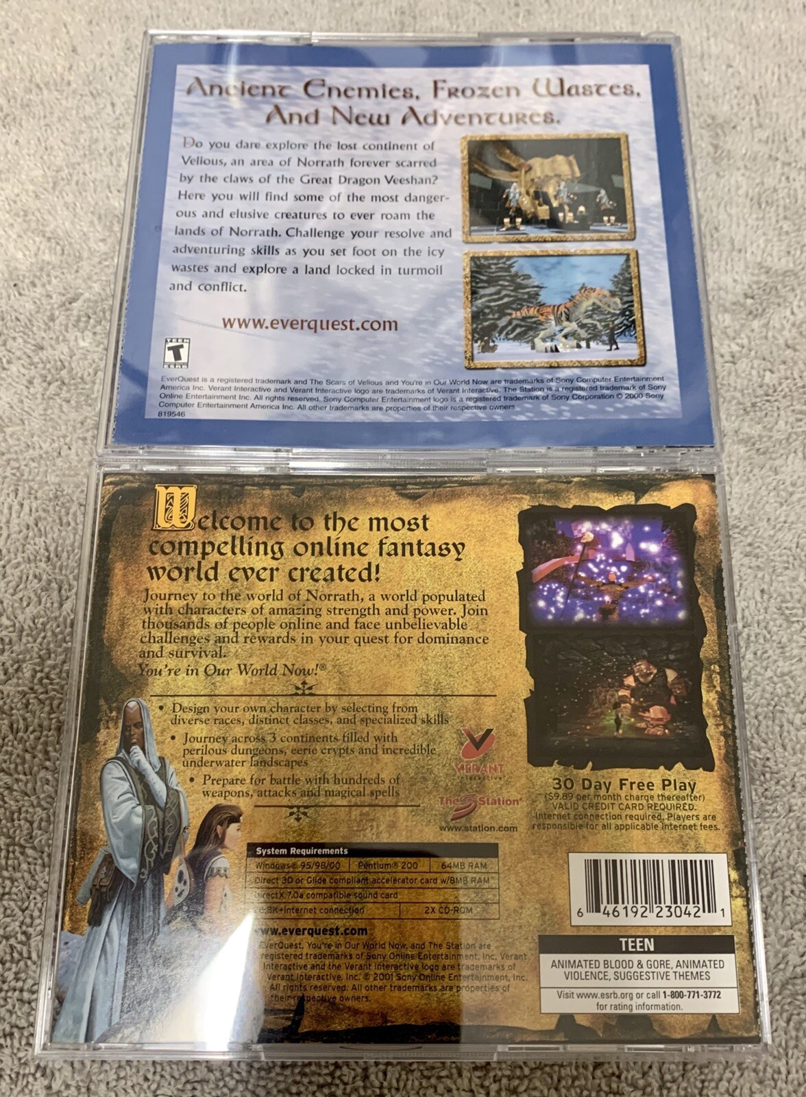 CD-ROM ~ EverQuest ~ Sony ~ T ~ 1 Player ~ 2000/2001 ~ !L🟡🟡K!