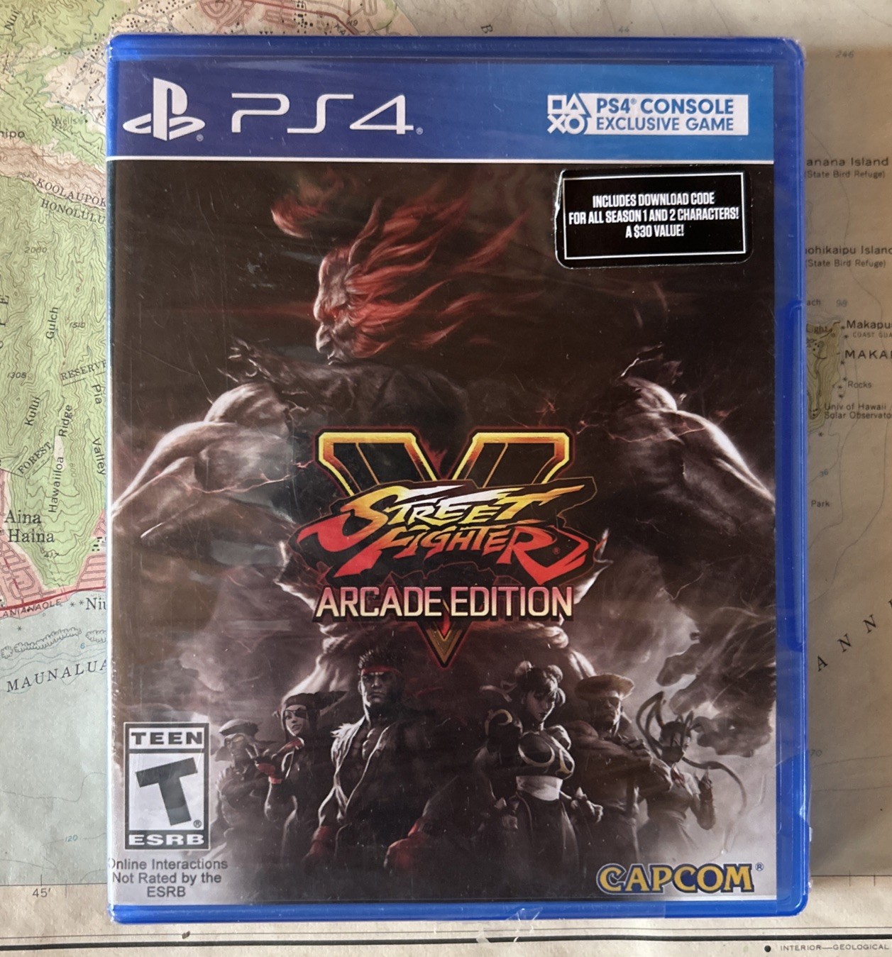 Unopened PS4 Street Fighter V Arcade Edition Sony PlayStation 4 Capcom SEALED