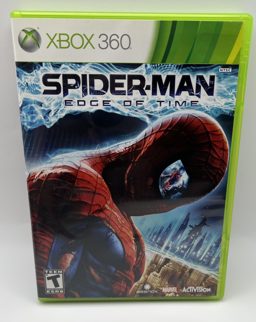 Spider-Man: Edge of Time (Microsoft Xbox 360 2011) Complete W/ Manual CIB TESTED