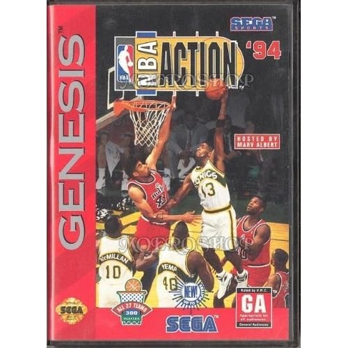 NBA Action ’94 For Sega Genesis Vintage Basketball