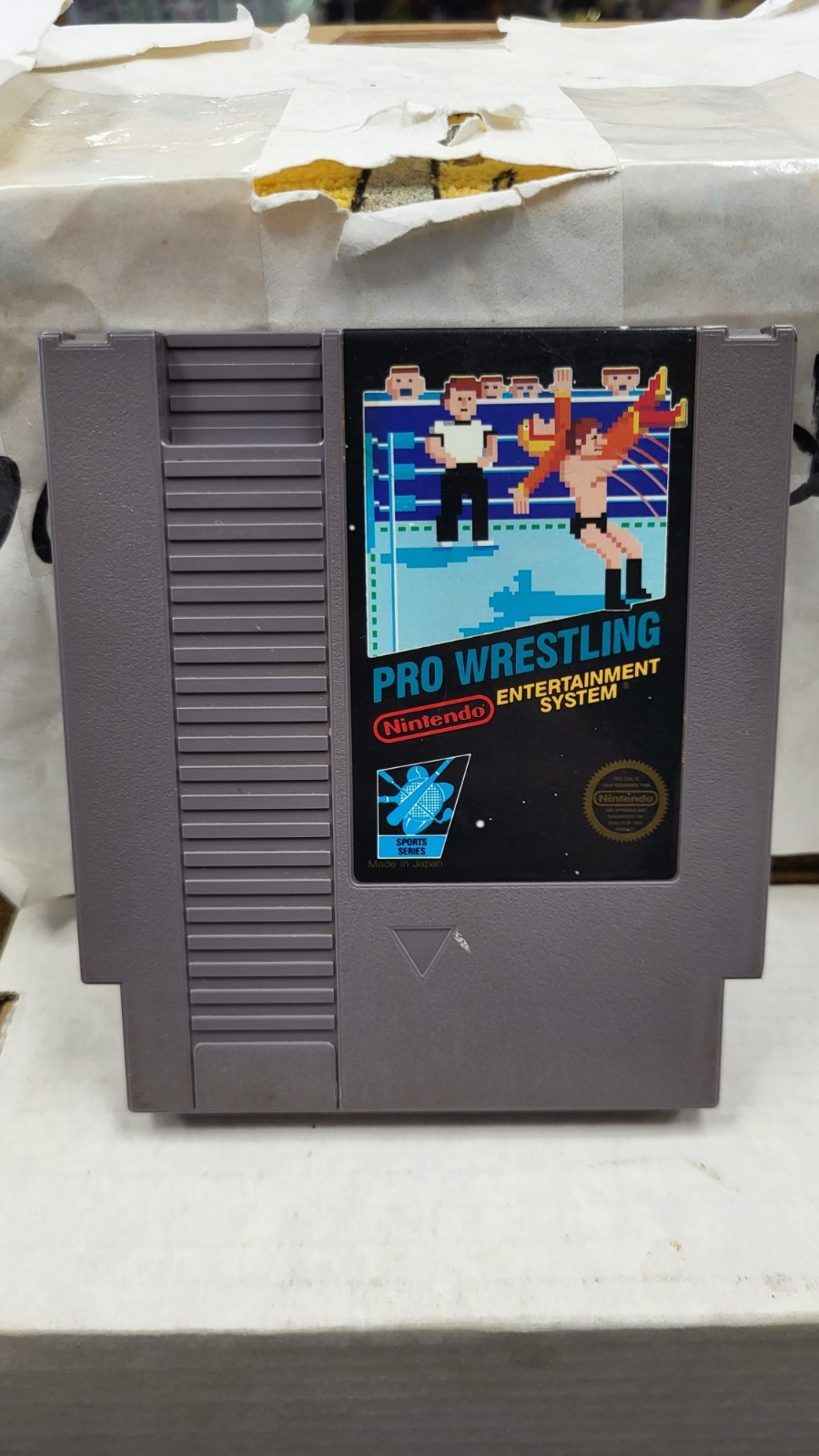 PRO WRESTLING NINTENDO NES VIDEO GAME AUTHENTIC NO BOX OR MANUAL