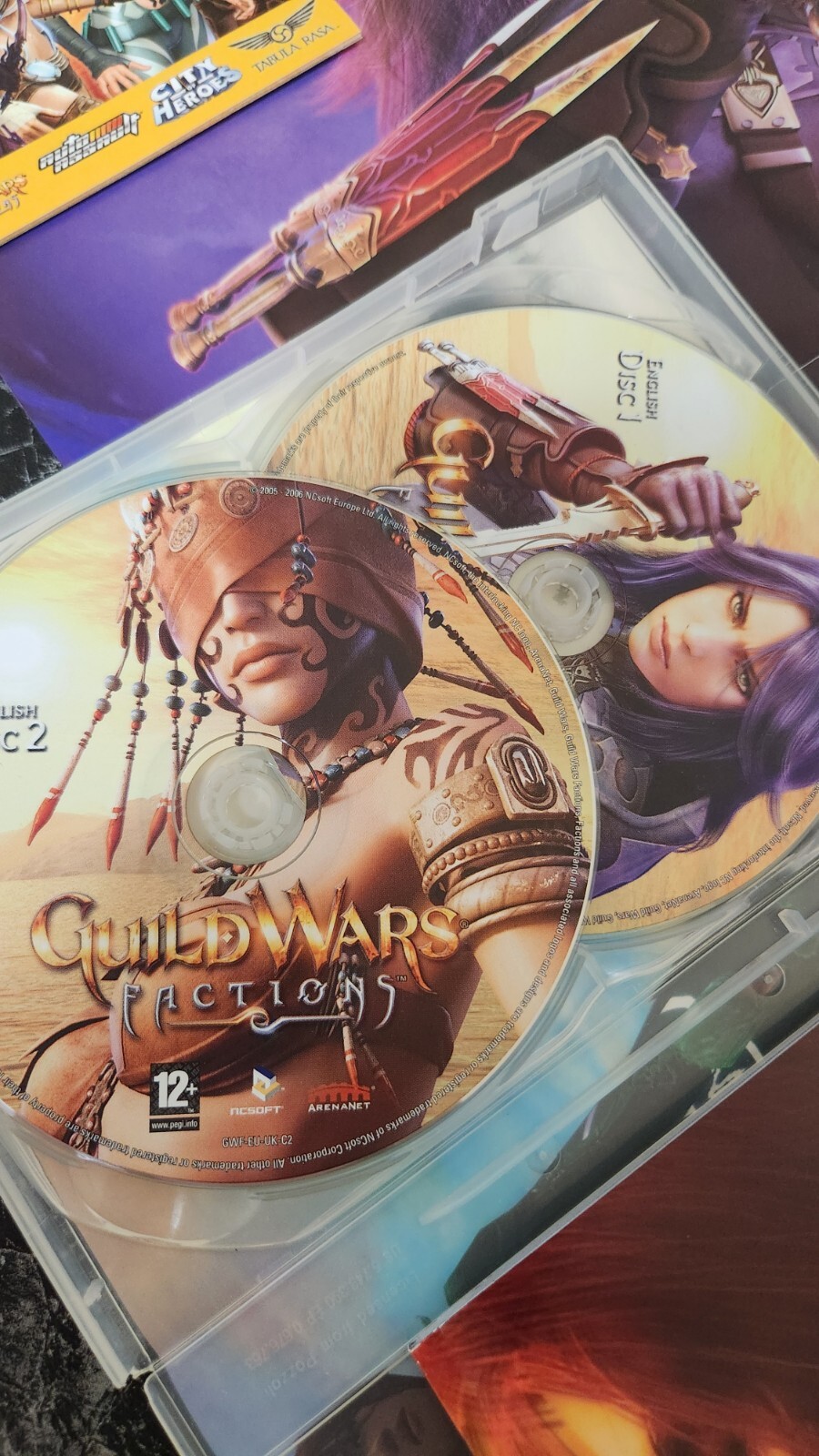Vintage PC RPG Games Guild Wars & Factions CD Rom Role Playing Game 2006-07 VGC