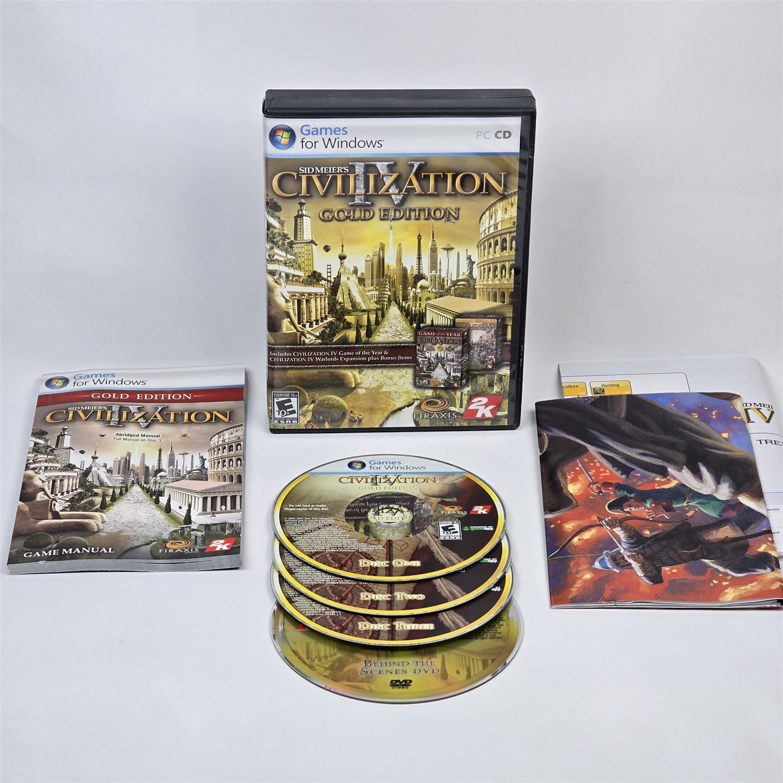 Civilization IV 4: Gold Edition (PC CD-ROM) CIB COMPLETE