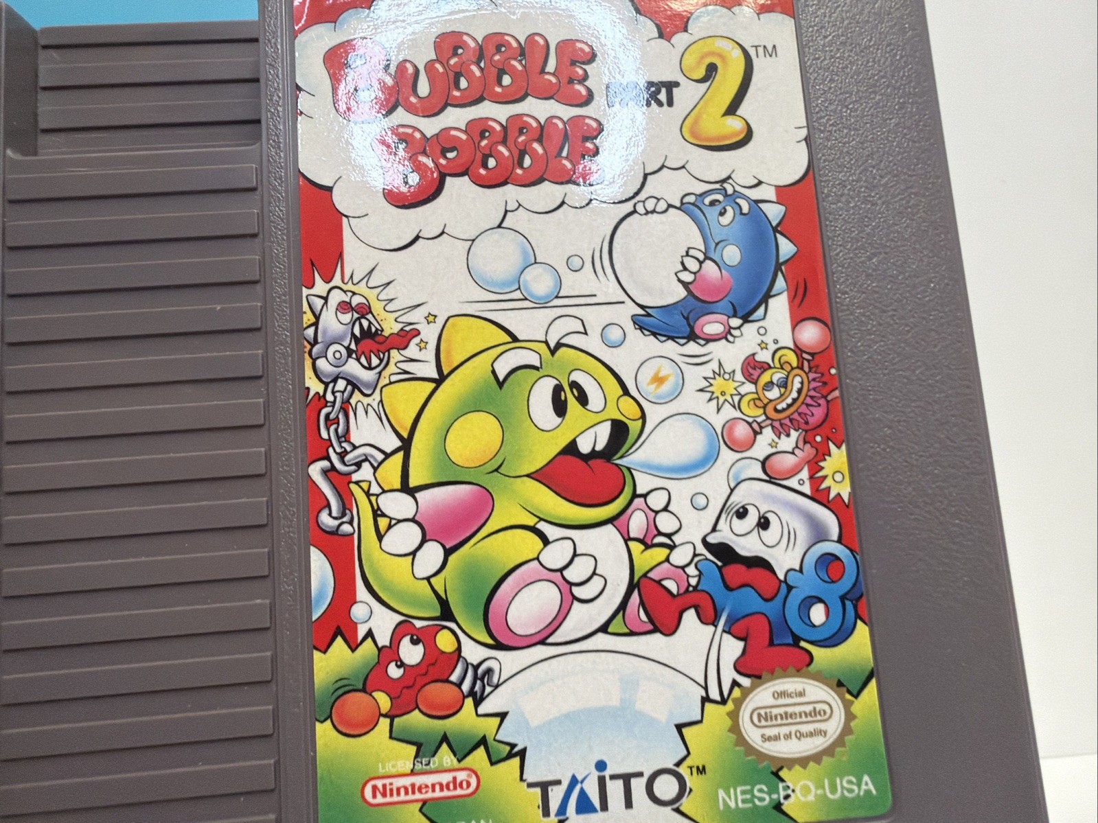 Bubble Bobble Part 2 Nintendo NES +Collector Case Tested Authentic CLEAN
