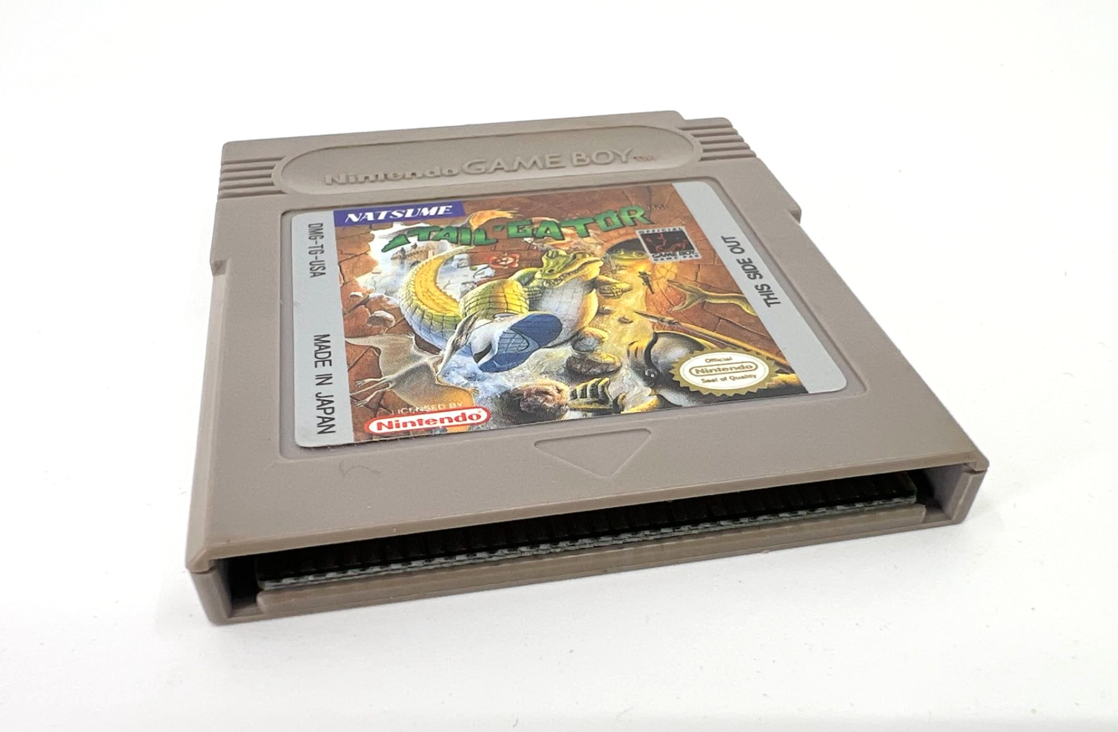 Authentic Natsume Tail Gator Alligator Nintendo Game Boy Cartridge with Case