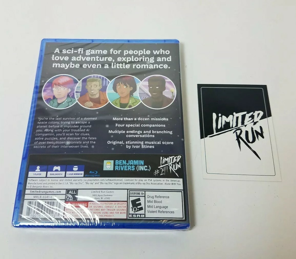 Alone With You Classic Edition PlayStation 4 PS4 Limited Run Games 241
