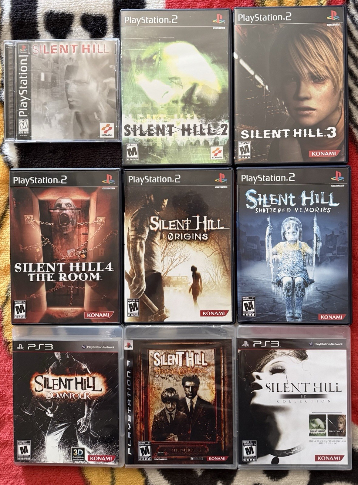 Silent Hill PS1-3 Game Lot All Games Are Mint & Complete