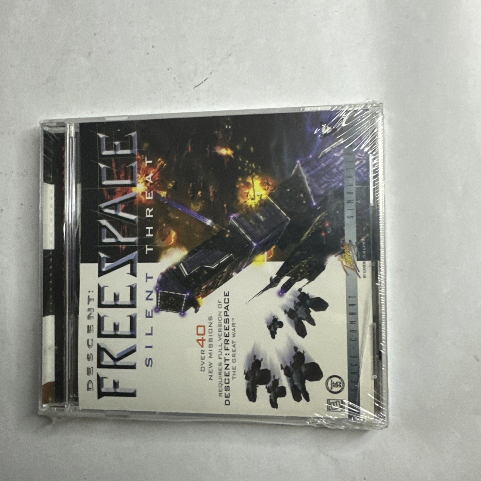 Descent FreeSpace Silent Threat Video Game PC 1998 Space Combat Simulation E