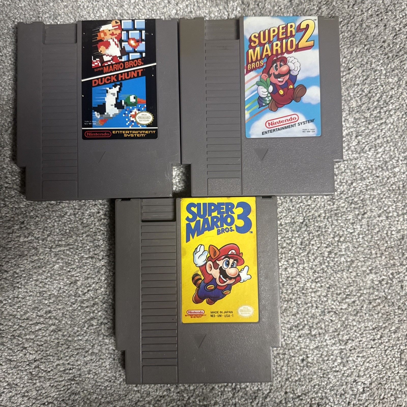 Super Mario Bros. 1, Mario 2, Mario 3 bundle for NES Nintendo