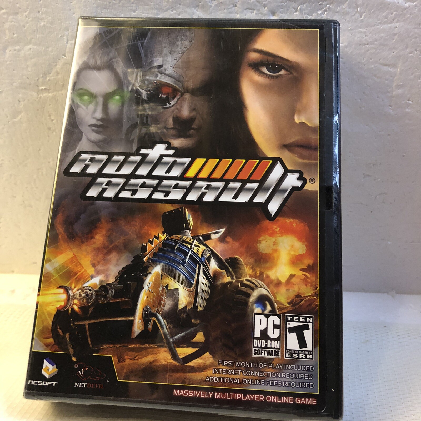MMORPG ROLE PLAYING GAME NC SOFT net devil Auto Assault window xp PC DVDRom NEW