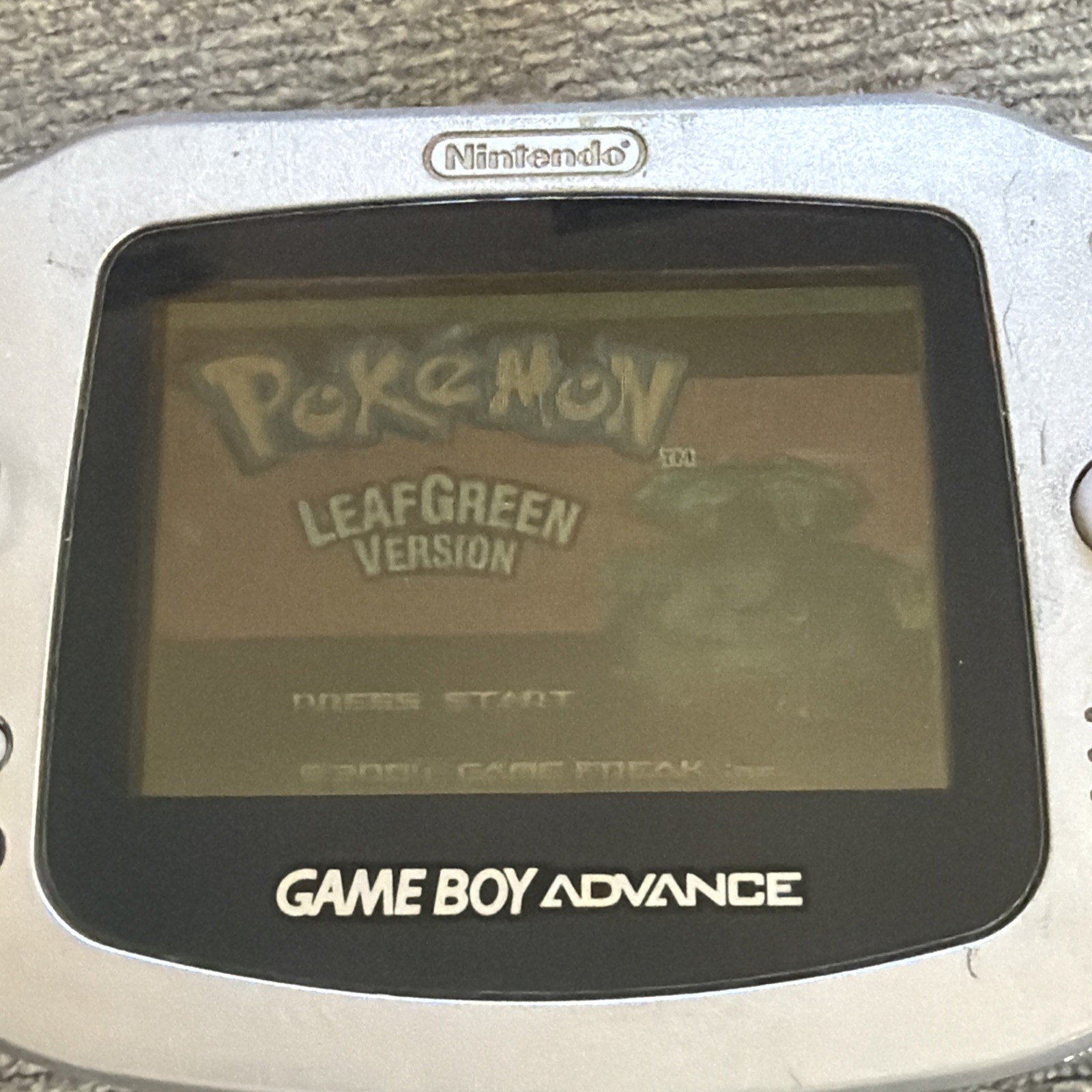 Pokemon Leaf Green Version Nintendo GBA Game Boy Advance Authentic Tested Saves