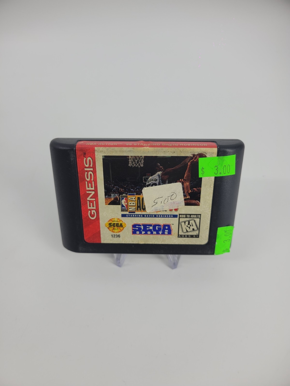 NBA Action ’95 Starring David Robinson (Sega Genesis, 1995) Cart Only | Tested