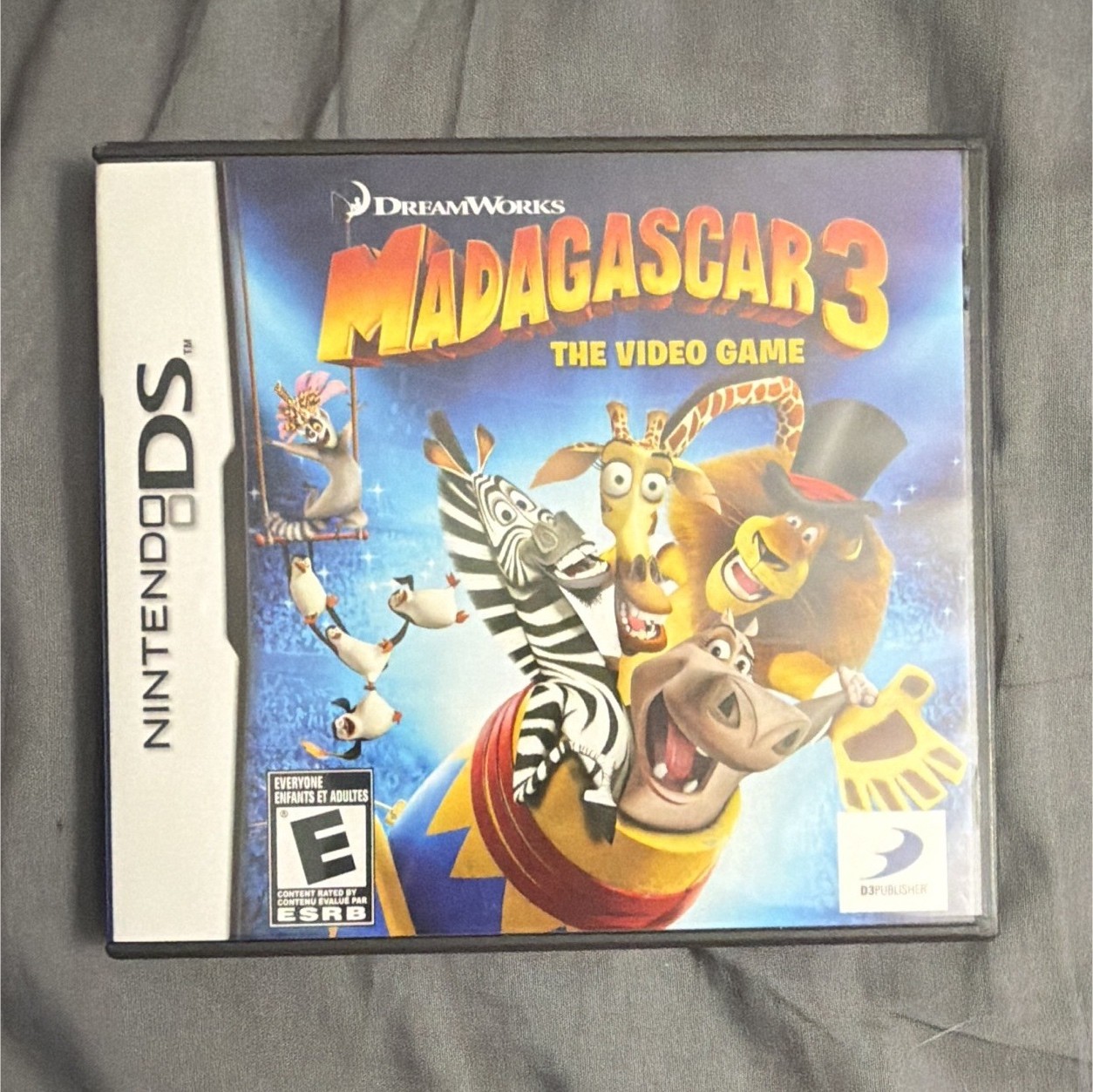 D3Publisher Madagascar 3: The Video Game Nintendo DS w/ Manual E NTSC-U/C