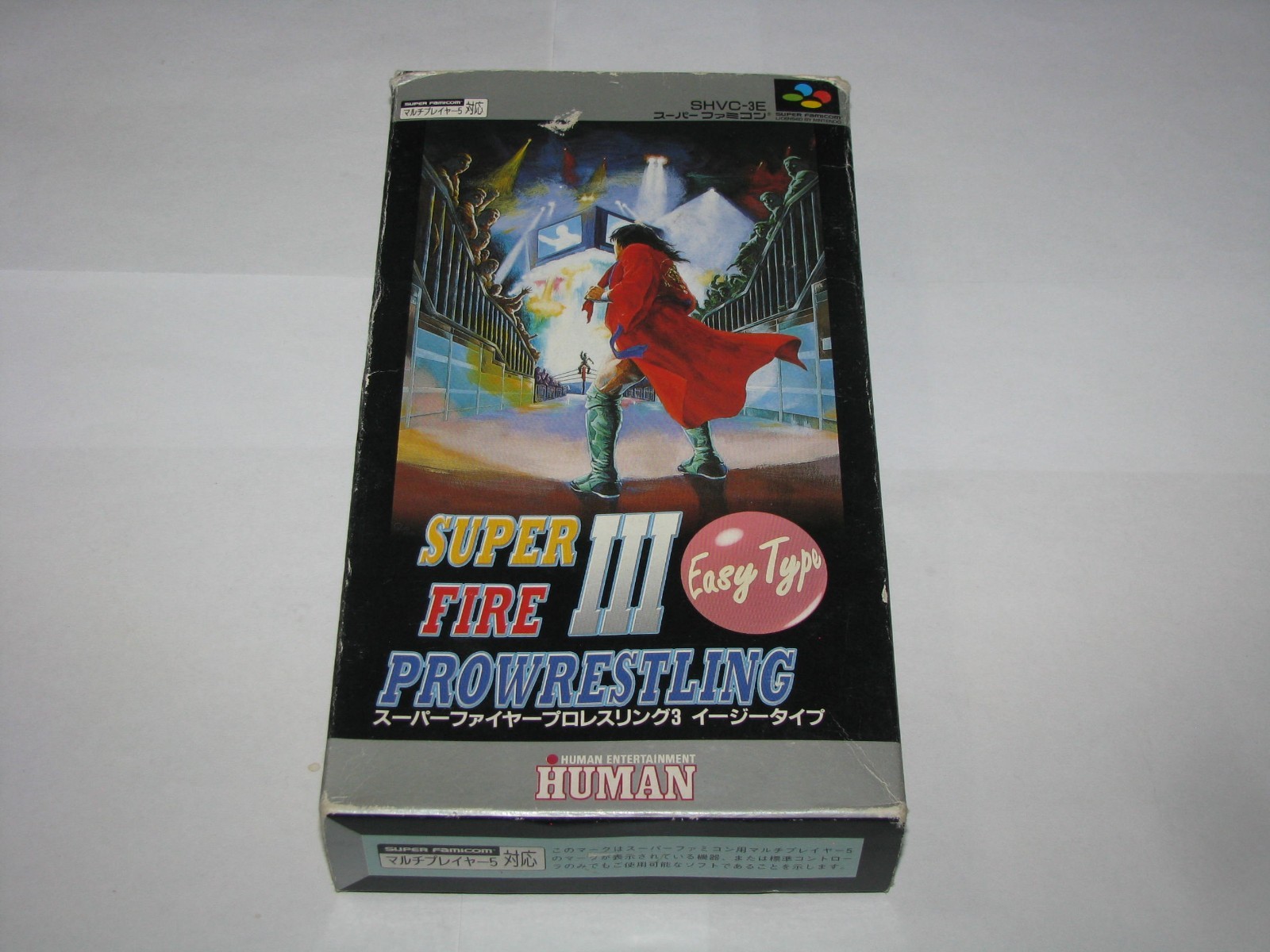 Super Fire Pro Wrestling III 3 Easy Type Super Famicom Japan +Box CIB US Seller
