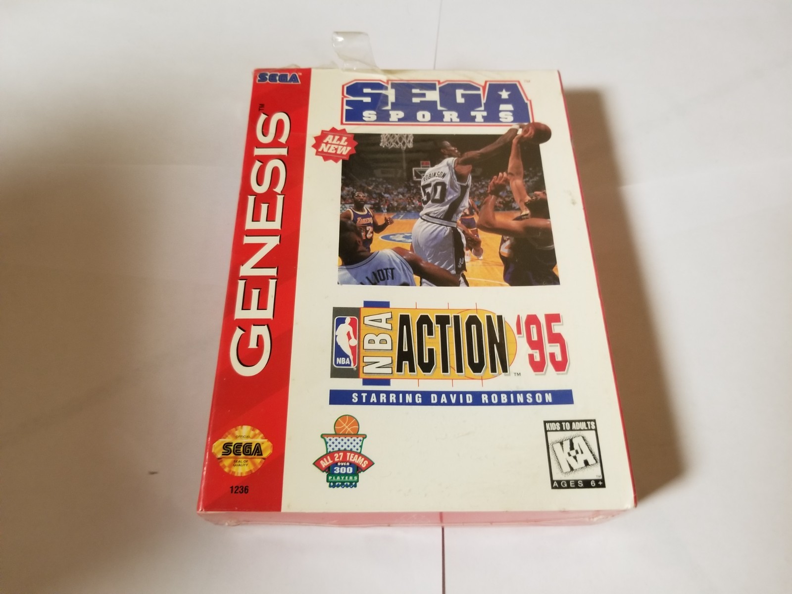 NBA Action ’95 Starring David Robinson (Sega Genesis, 1995) New
