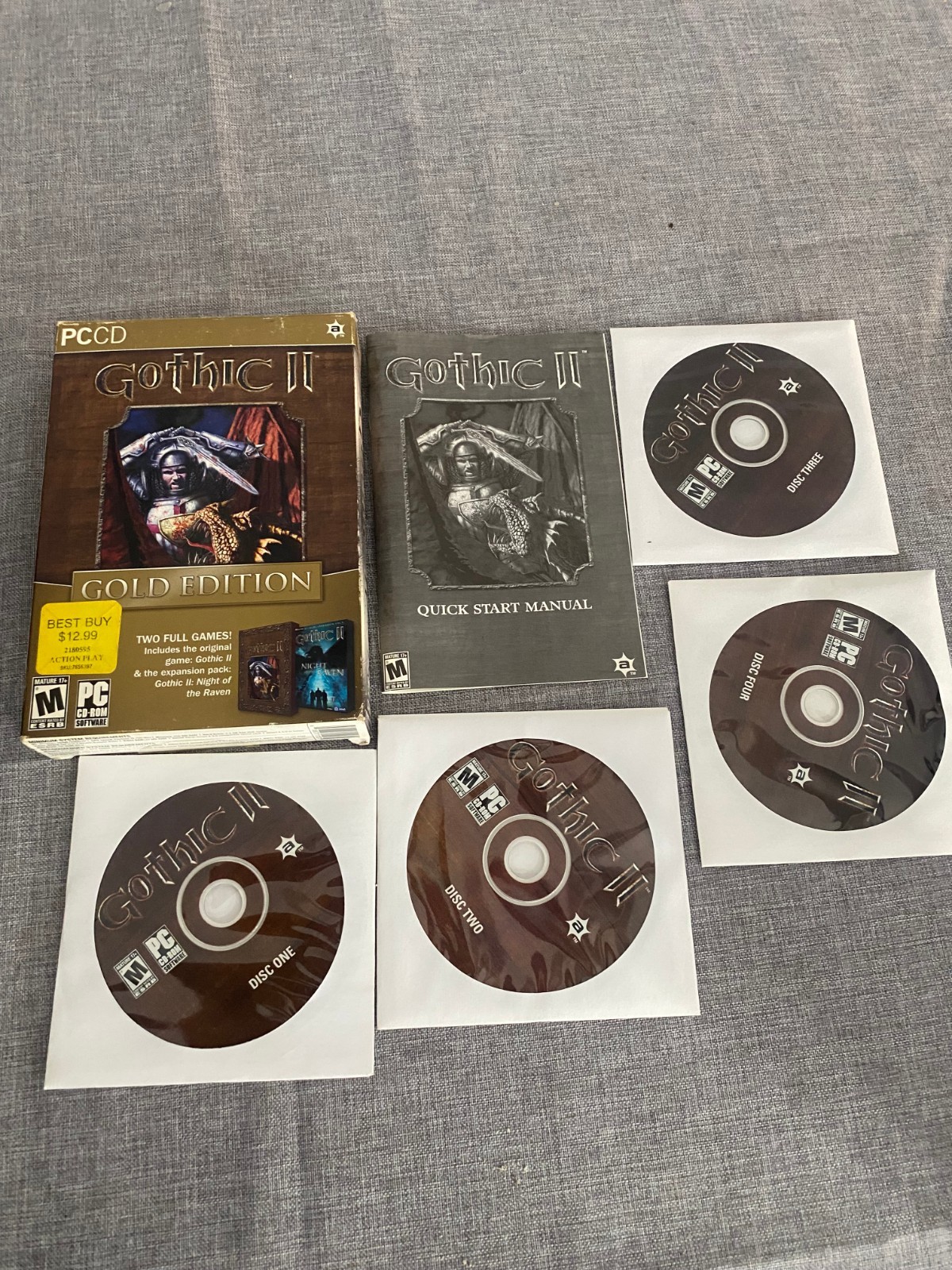 Gothic II: Gold Edition Boxed Game PC CD-ROM 2005 Software