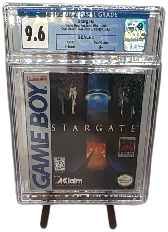 Stargate Nintendo Game Boy 1994 Acclaim Sealed CGC 9.6 A Plus H Seam