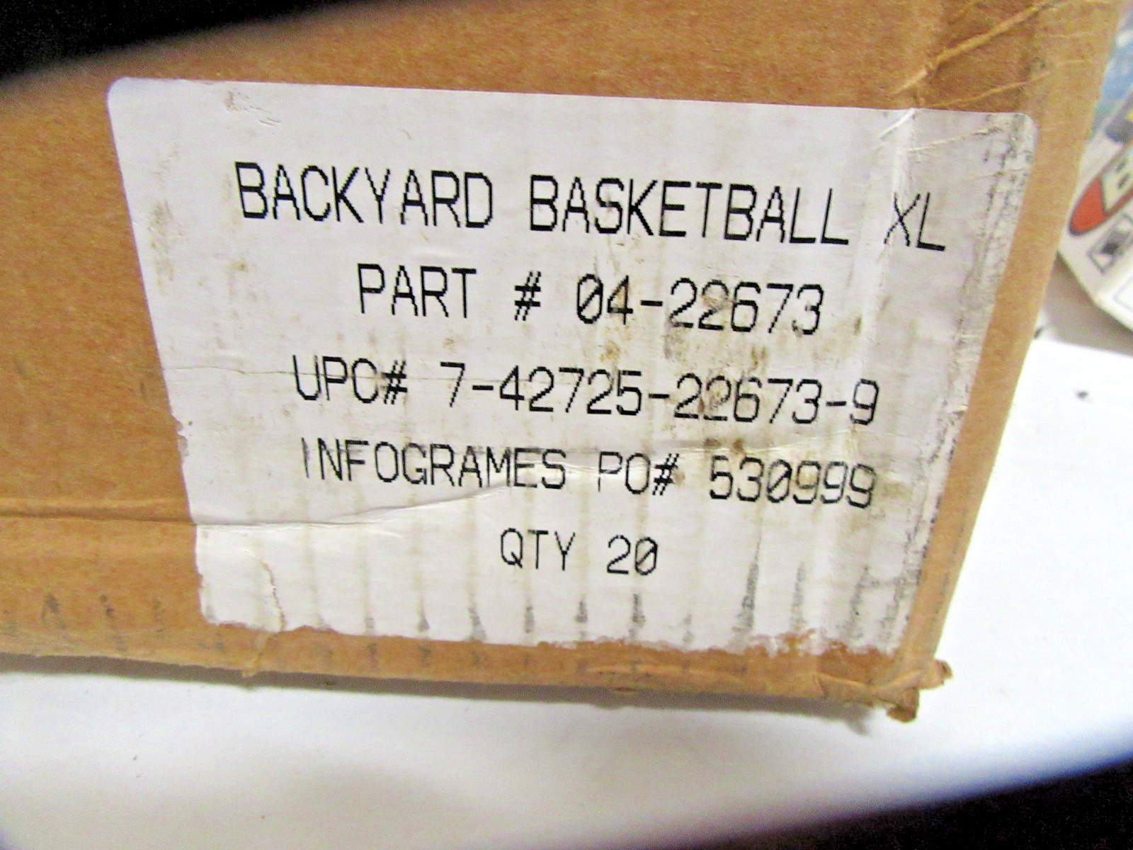 New Vtg. Sealed Old Stock 2001 Backyard Basketball Big Box PC Windows Mac Game