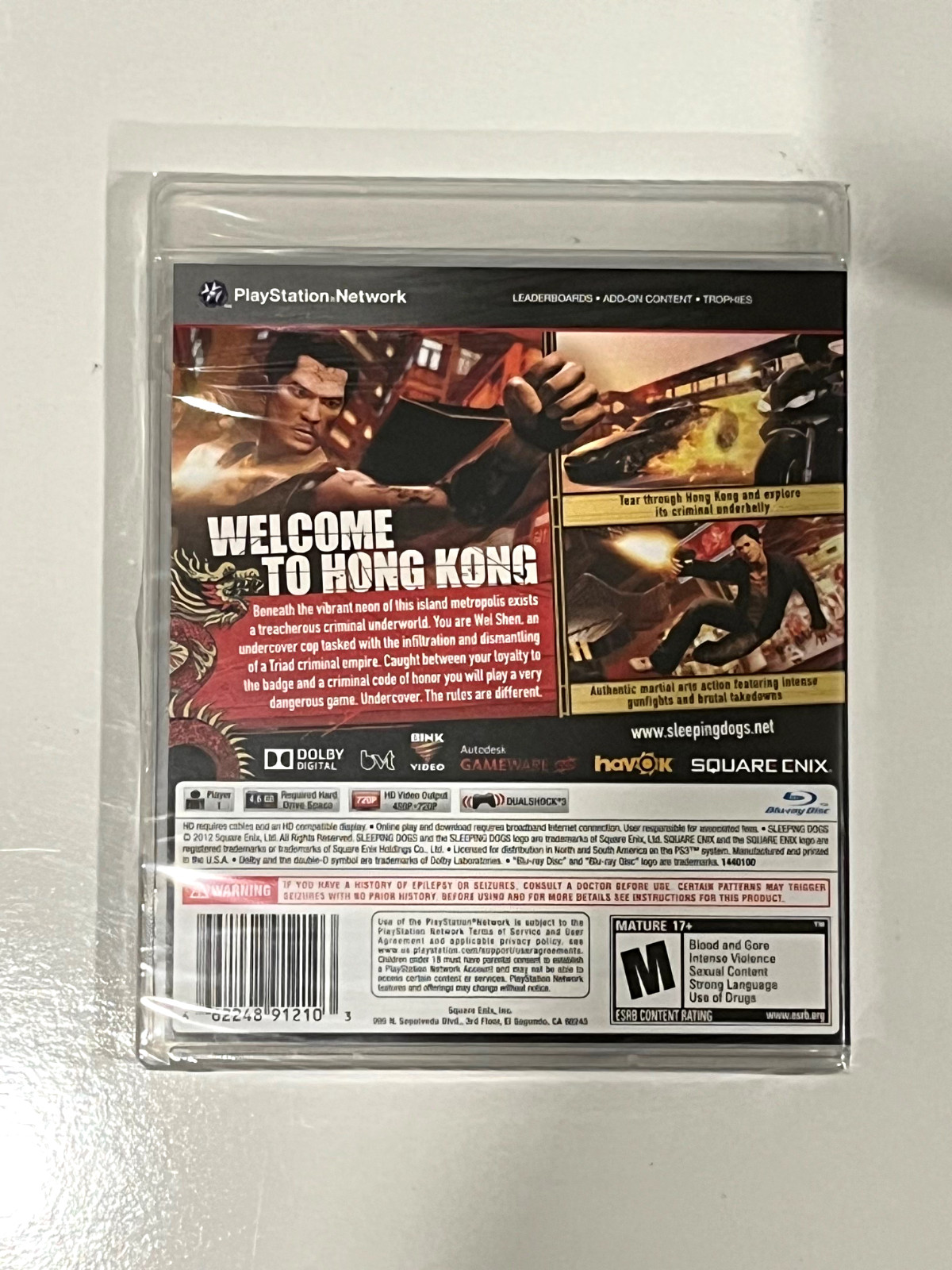 Sleeping Dogs (Sony PlayStation 3, 2012) PS3 New Factory Sealed OOP Square Enix