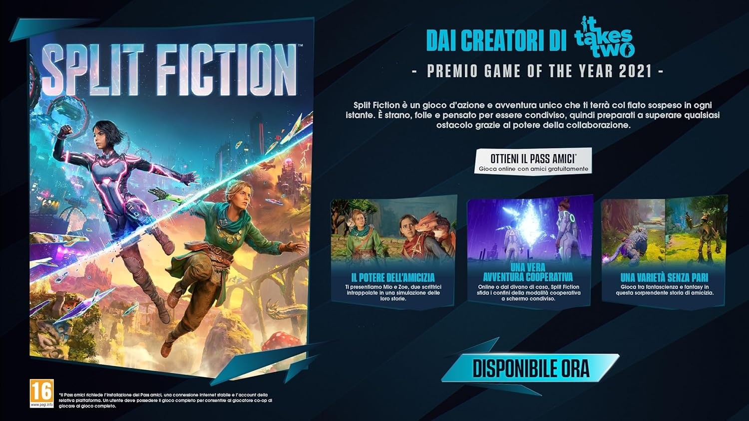 Split Fiction Juego Fisico para Consola Sony PlayStation 5 PS5