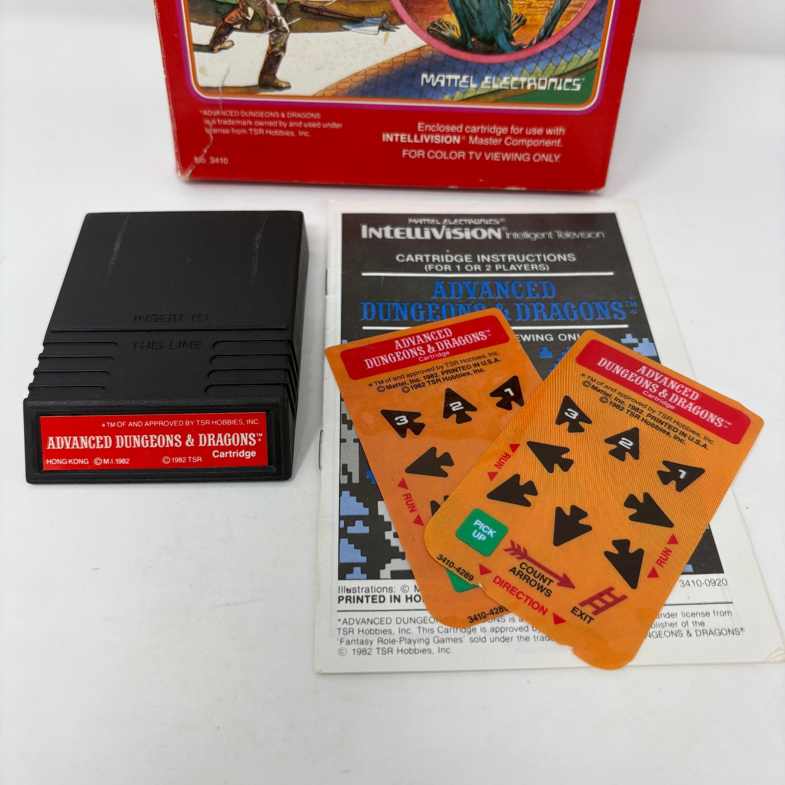 1982 Intellivision Advanced Dungeons & Dragons Video Game Complete in Box CIB