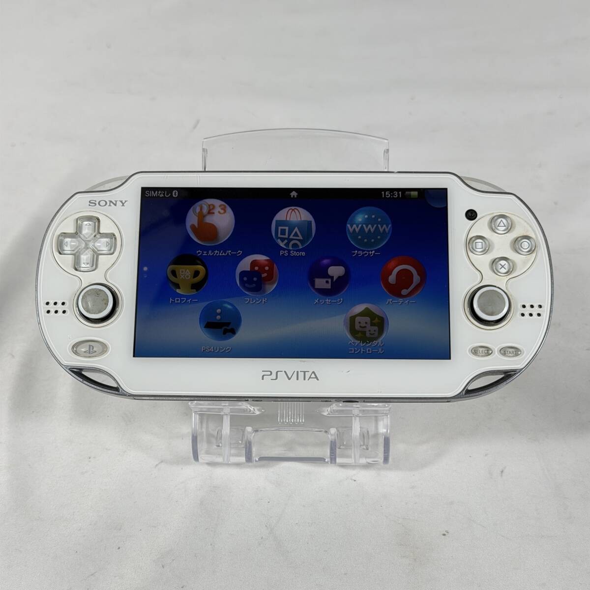 Sony PlayStation Vita PCH-1000 Handheld Console White Used With Scratches