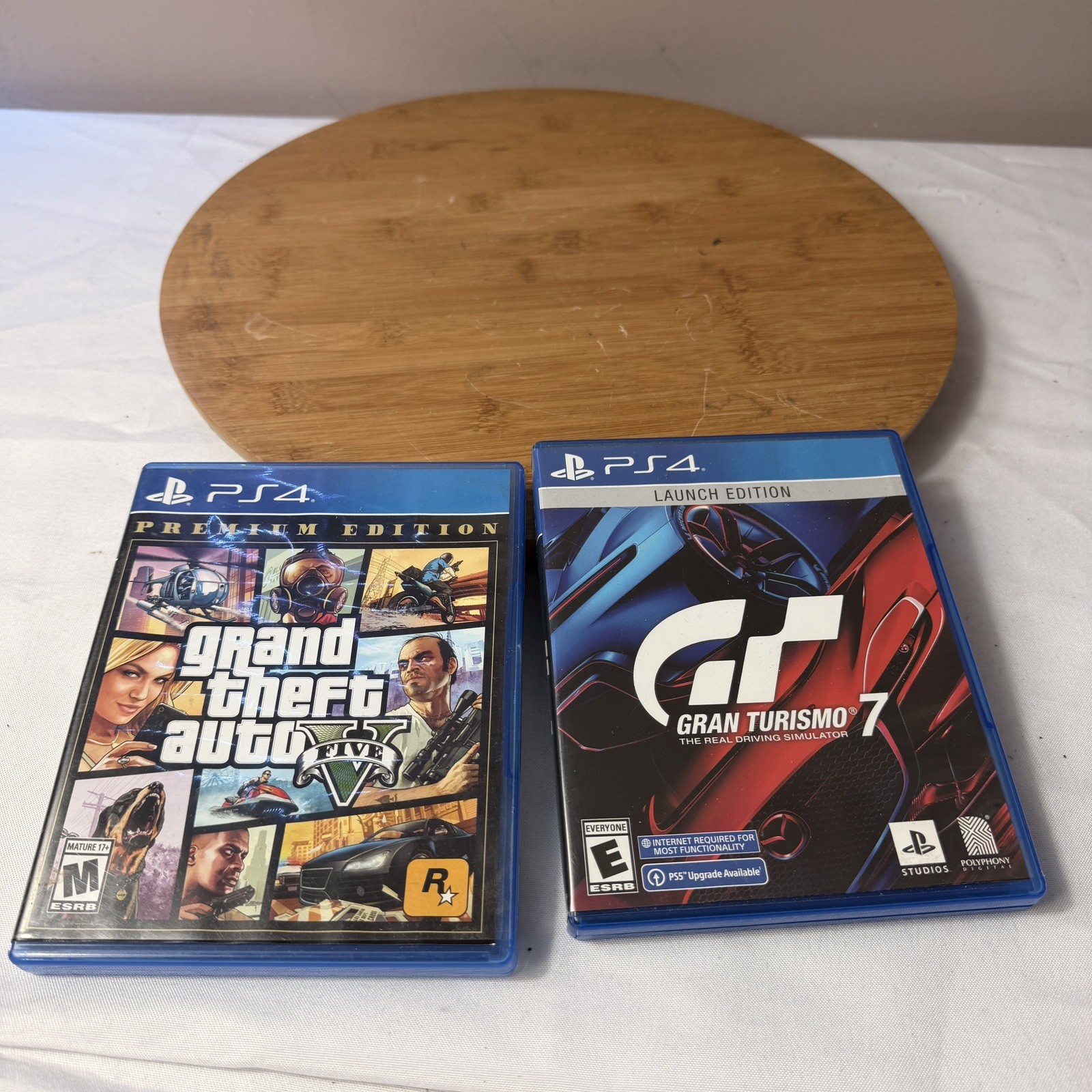 PS4 GAMES Bundle Gran Turismo 7 & Grand theft Auto 5 (Sony PlayStation 4 PS4,)