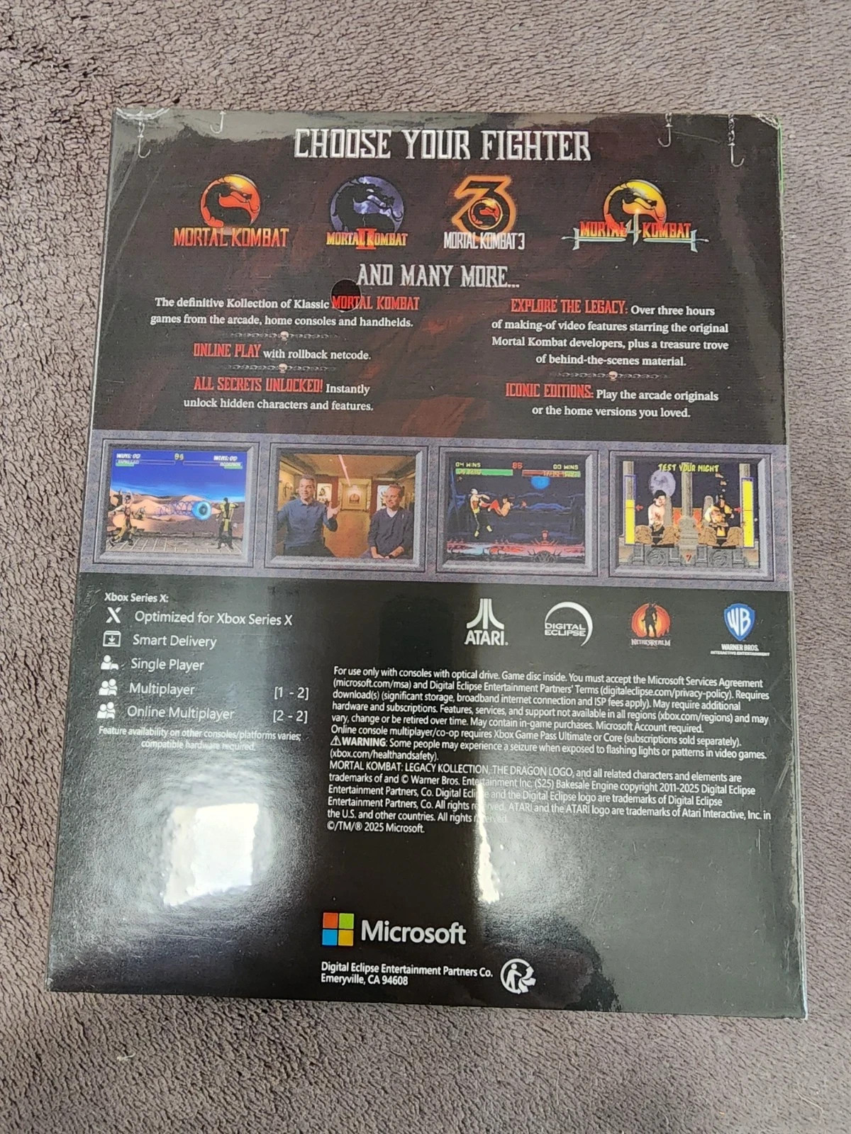 Mortal Kombat Legacy Kollection – Xbox Series X – OOP – NEW & SEALED Rare Cover