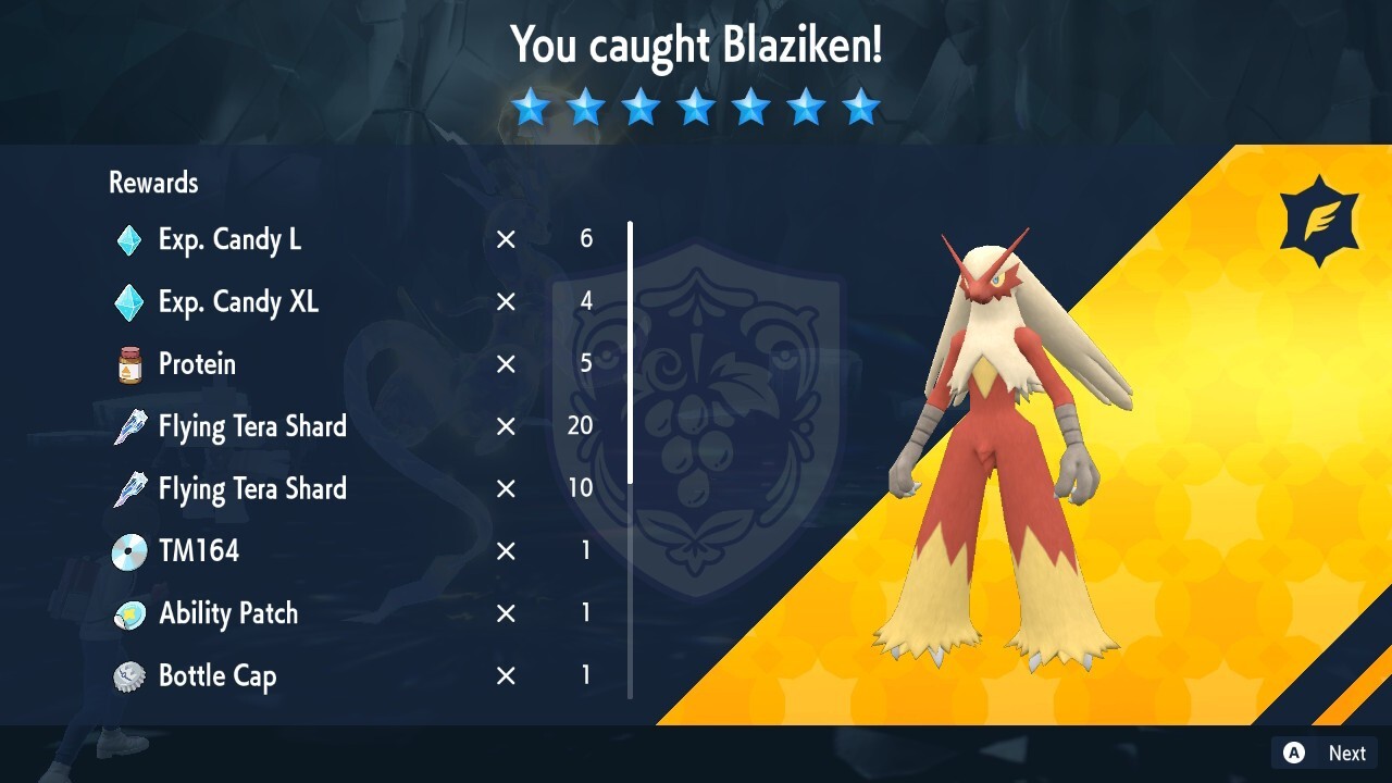 🔥6 IVs Tera Raid Blaziken Event | Pokemon Scarlet & Violet🔥Mightiest Mark