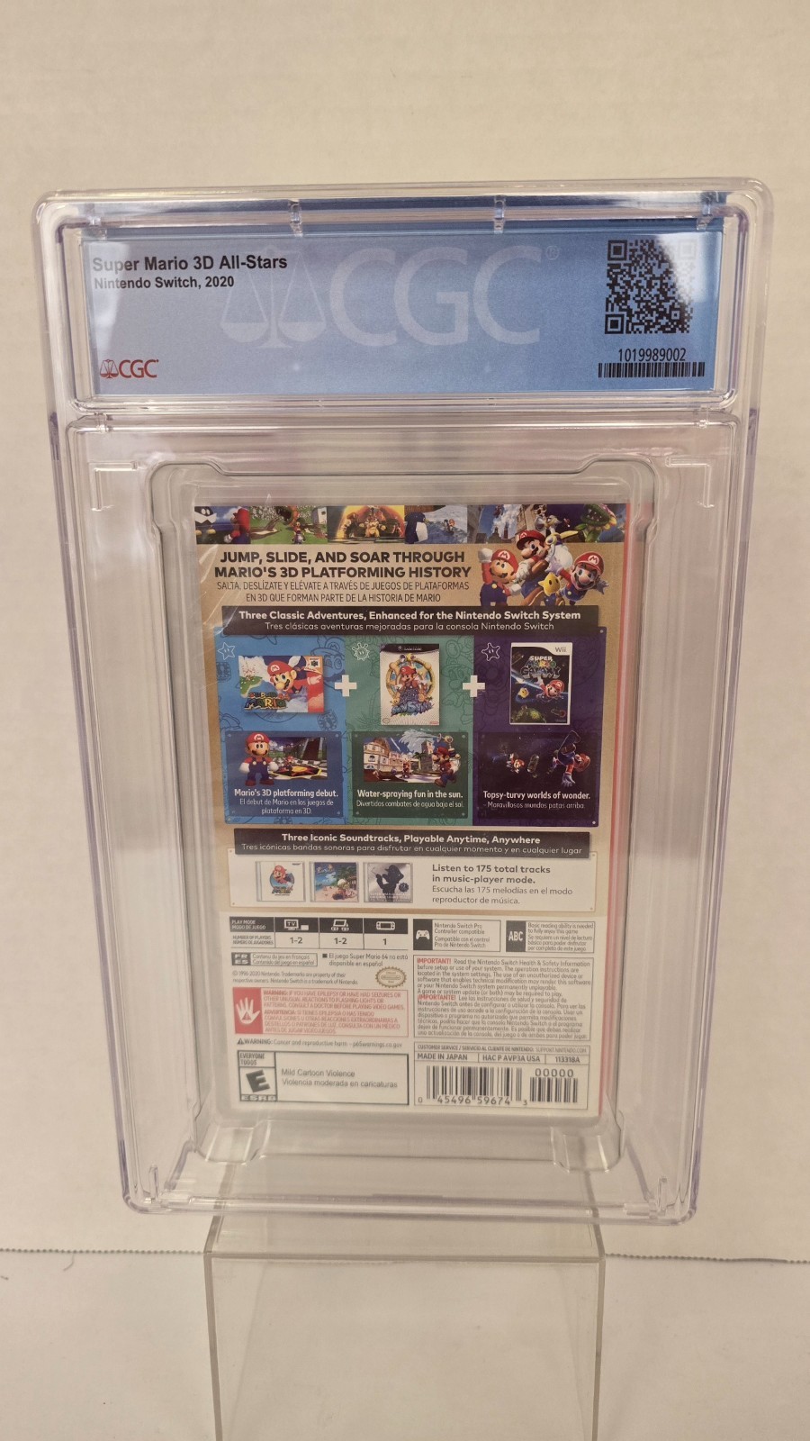 Nintendo Switch Super Mario 3D All-Stars Graded CGC 9.8