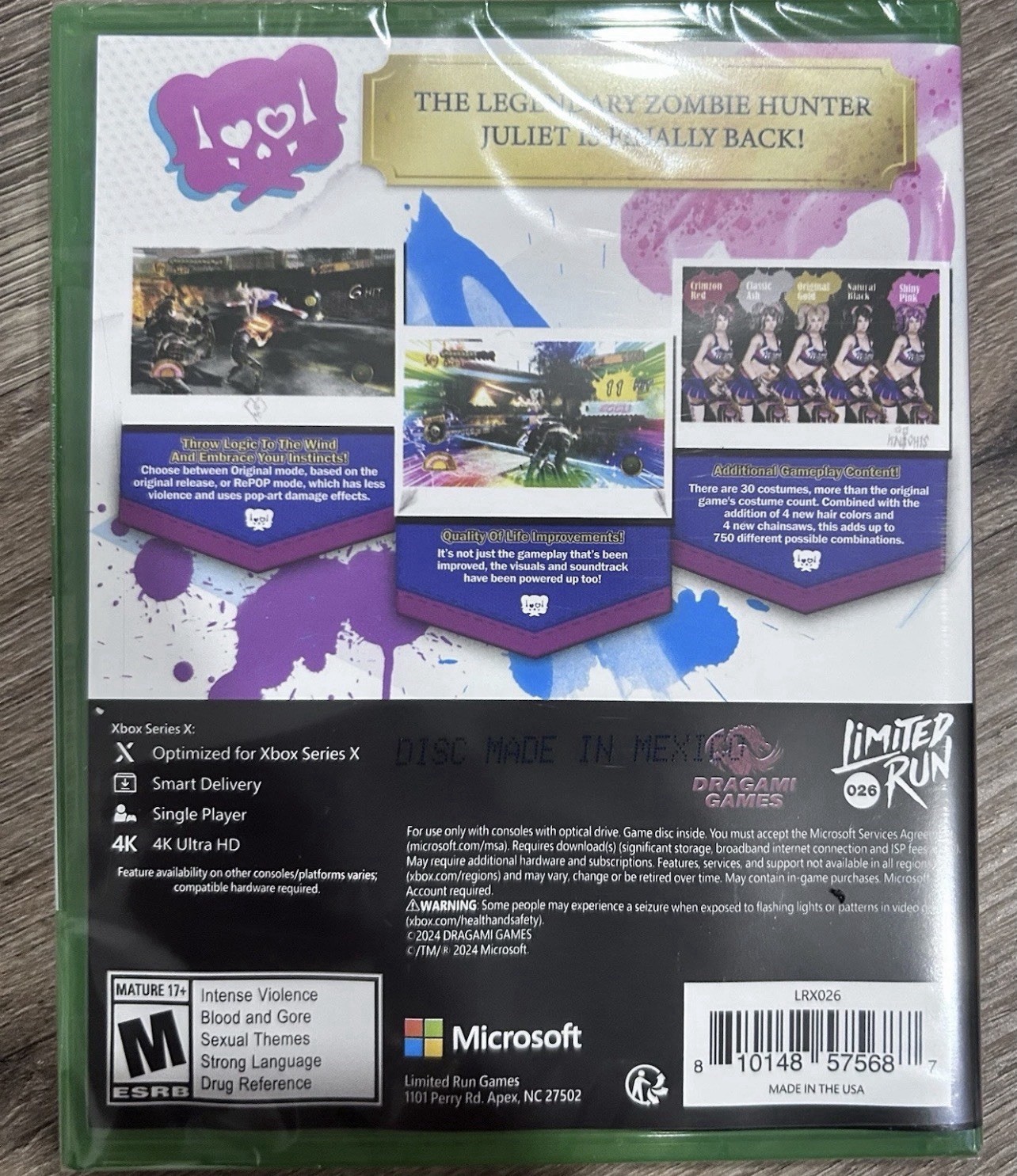 Sw2 Lollipop Chainsaw RePOP Xbox Series X Limited Run Game USA Ver Action Zombie