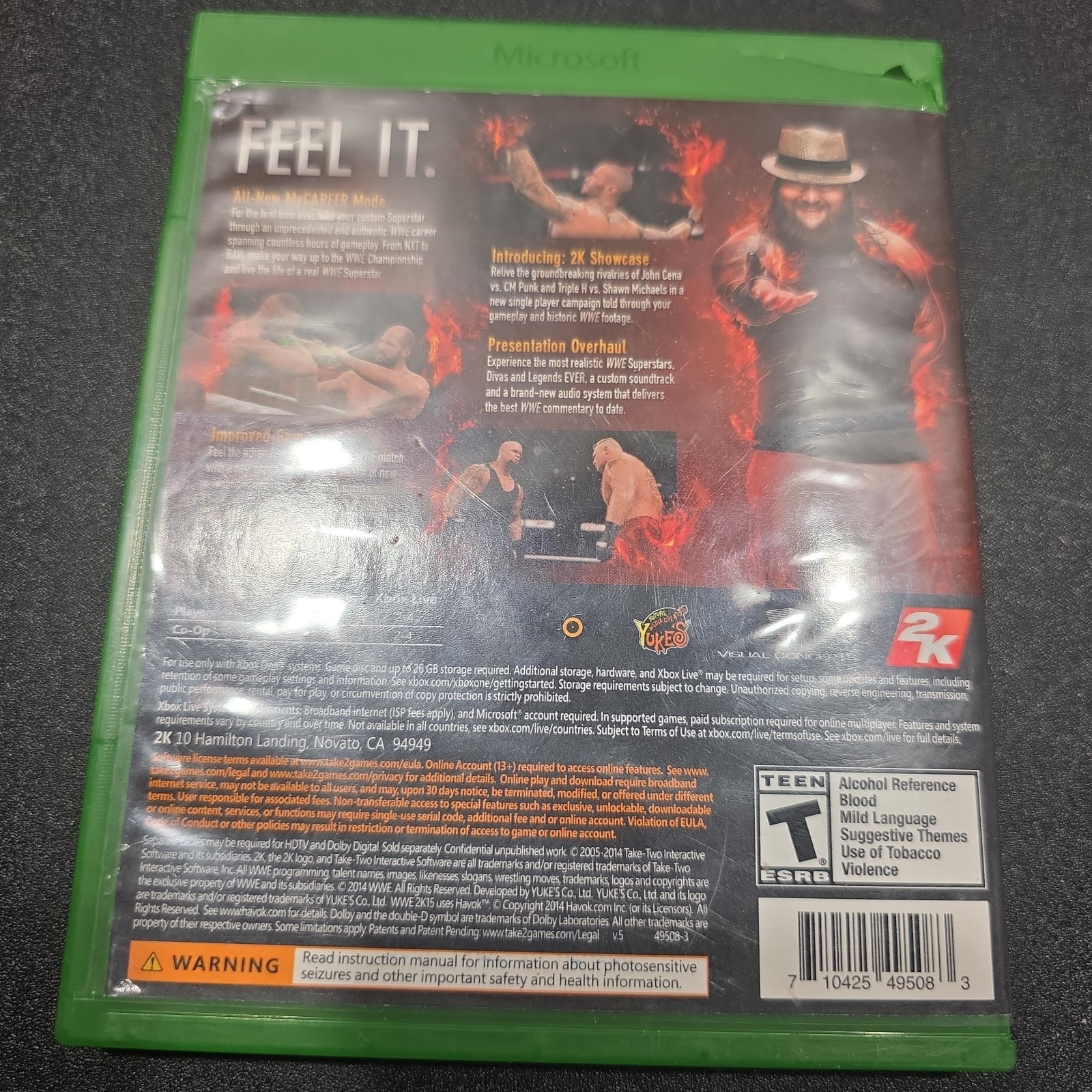 WWE 2K15 (Microsoft Xbox One, 2014) WWF Wrestling