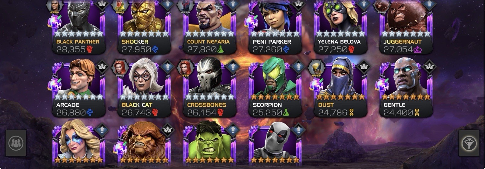 Marvel Contest of Champions MCOC Account